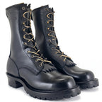 10" High Arch Firefighting Boot Black Smooth