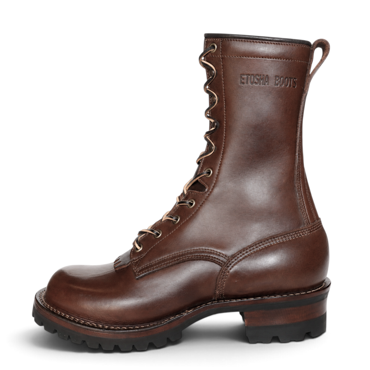 10" High Arch Logging Boot Brown Smooth