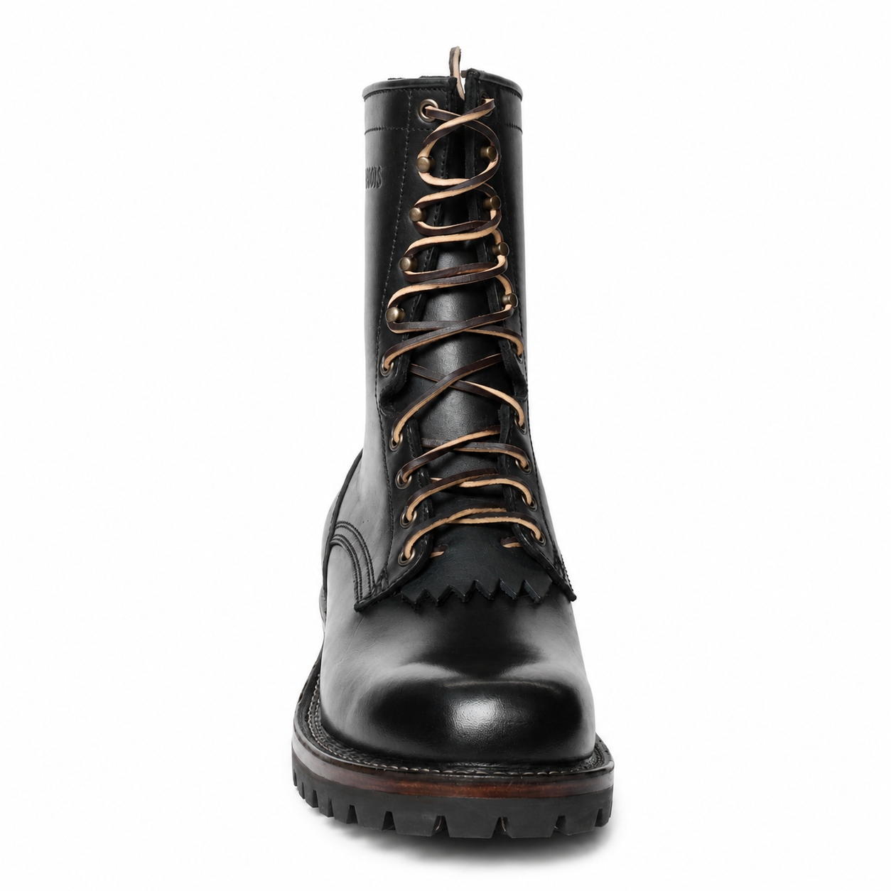 10" Regular Arch Logging Boot Black Smooth