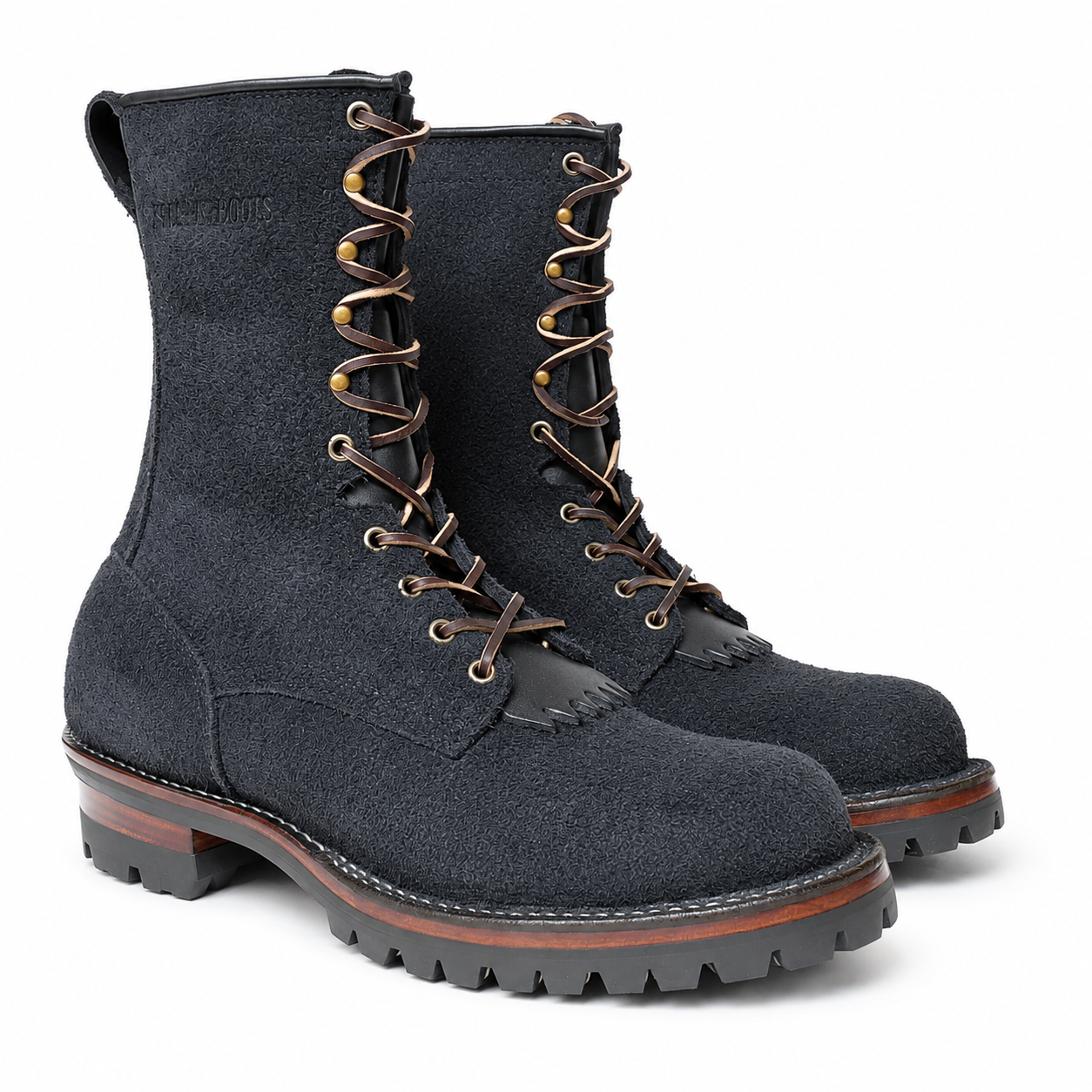 10" Regular Arch Logging Boot Black Rough