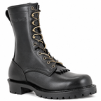 10" Regular Arch Firefighting Boot Black Smooth