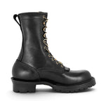10" Regular Arch Firefighting Boot Black Smooth