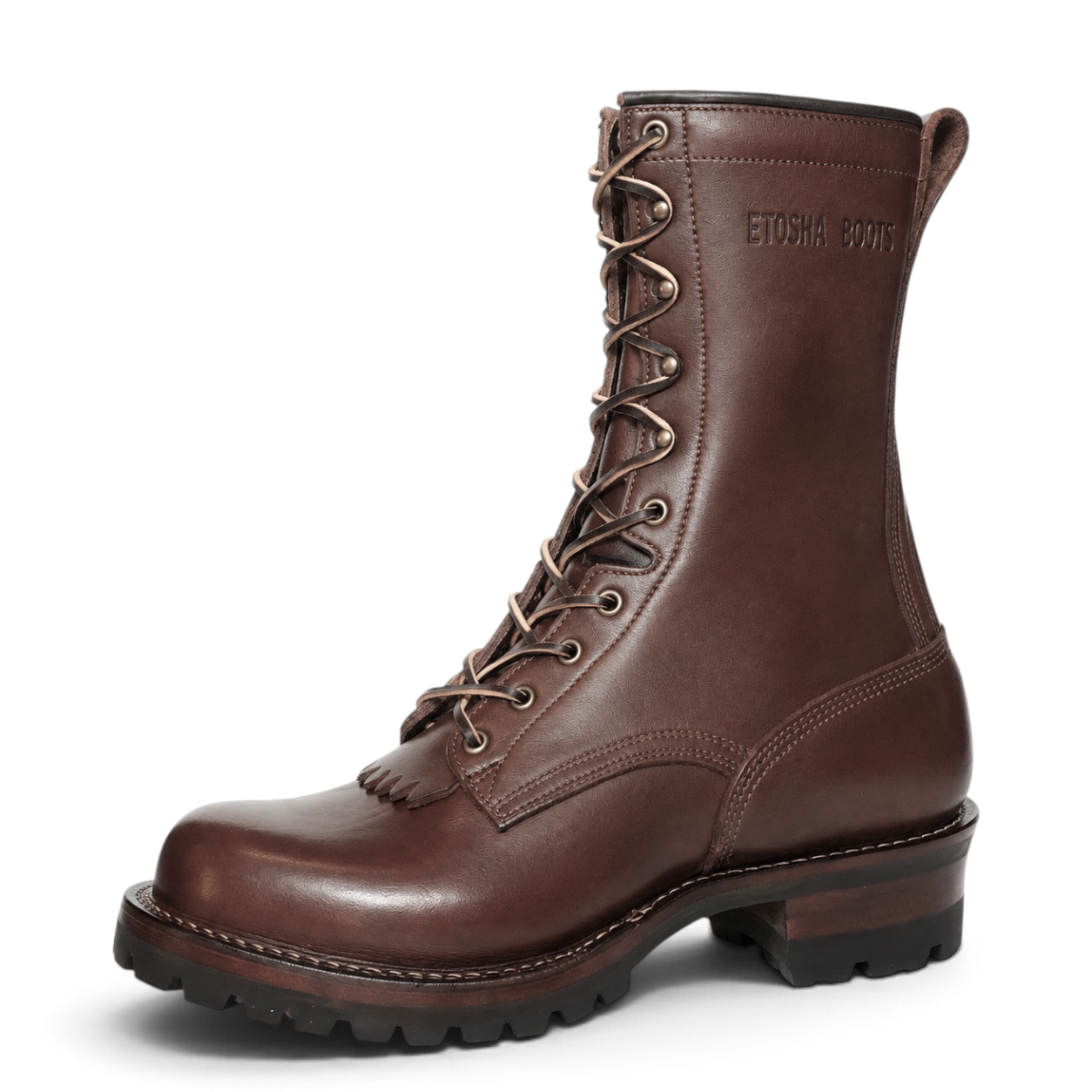 10" High Arch Logging Boot Brown Smooth