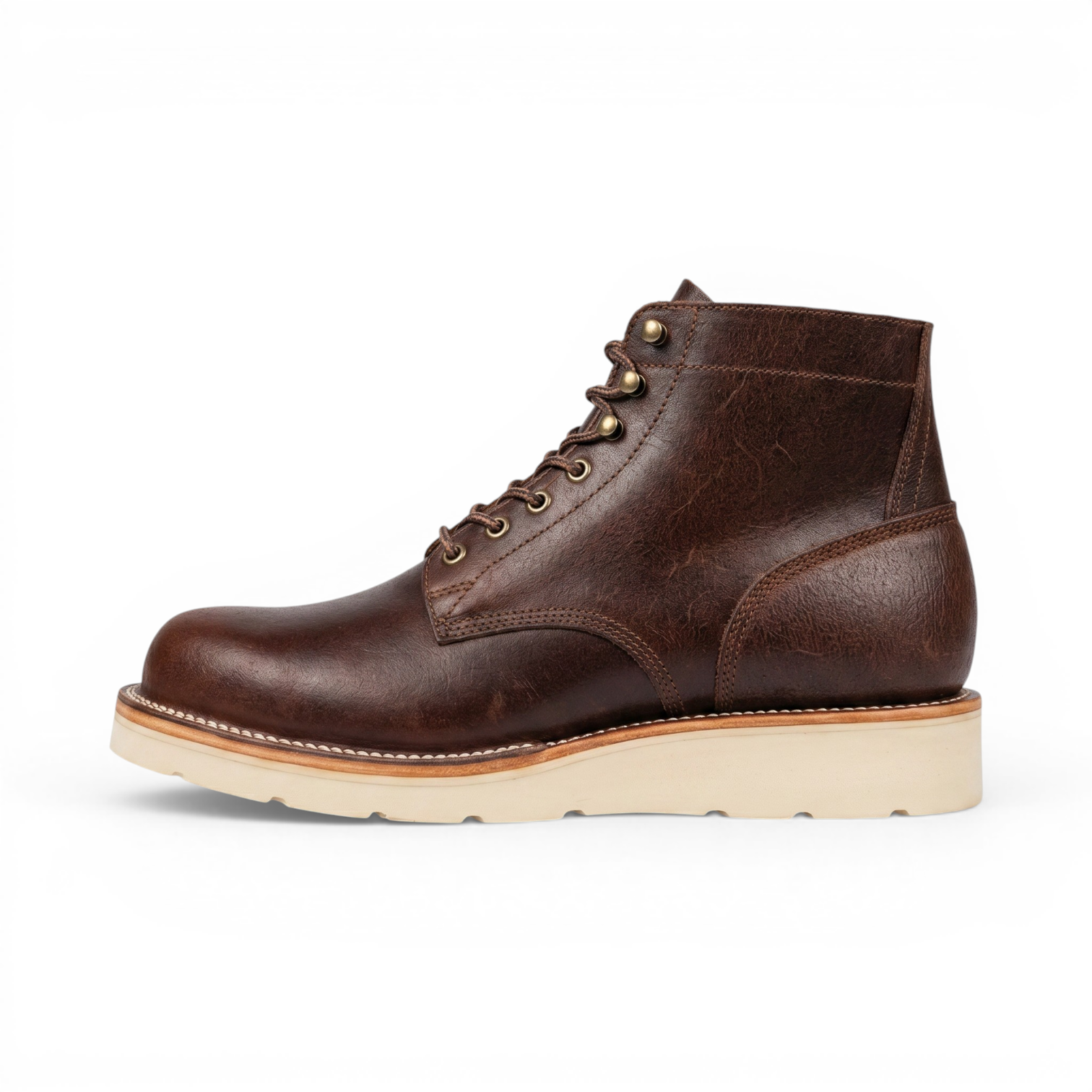 Tribute Brown Super-Waxed Plain Toe