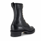 10" High Arch Firefighting Boot Black Smooth