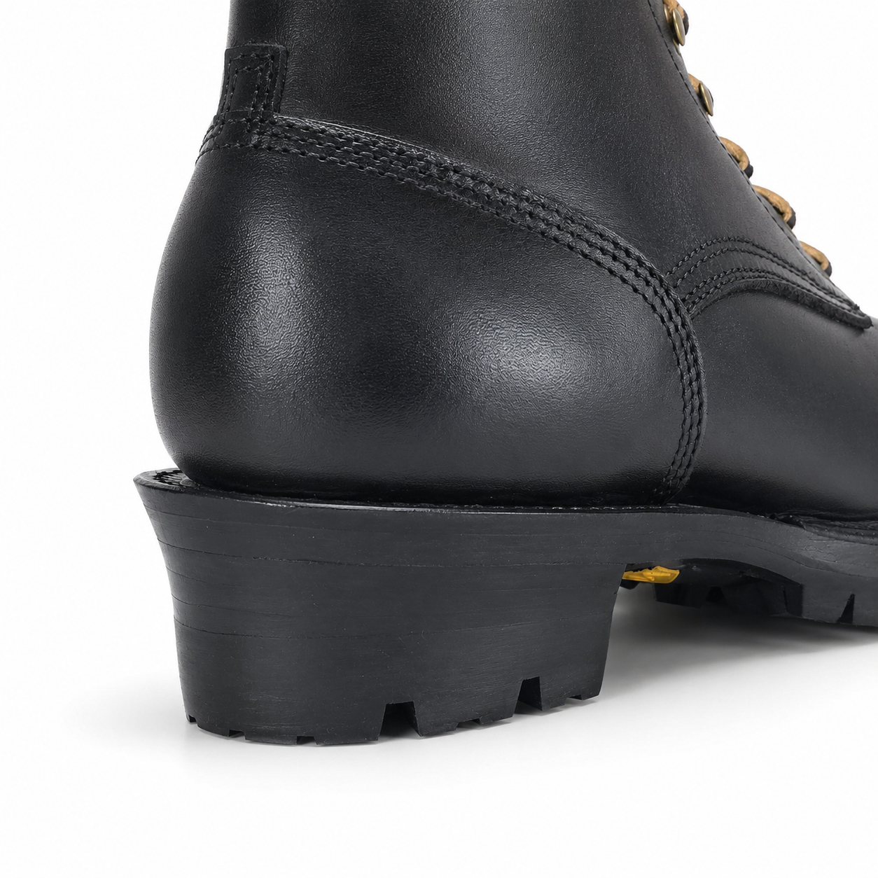 10" High Arch Firefighting Boot Black Smooth