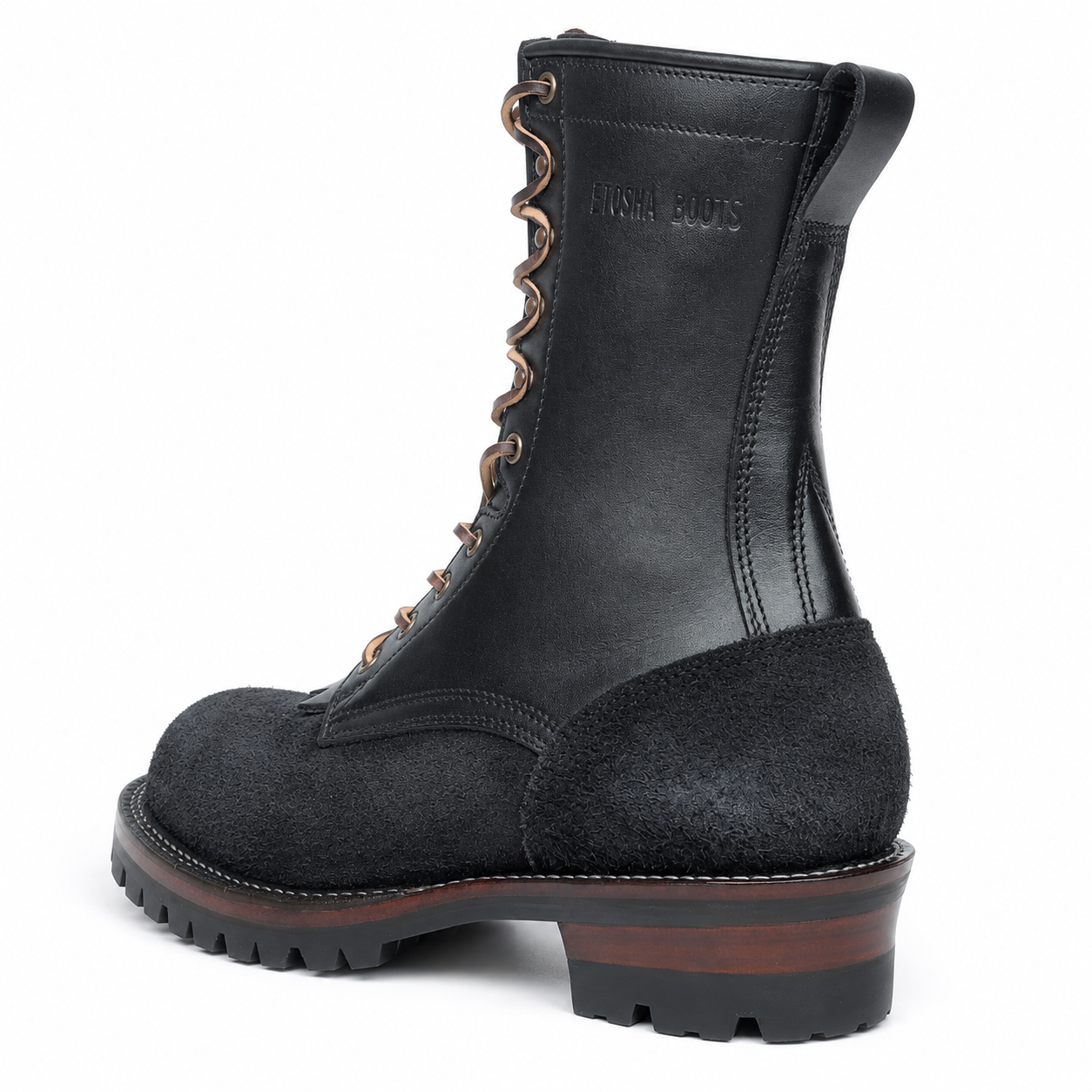 10" High Arch Logging Boot Black Combo