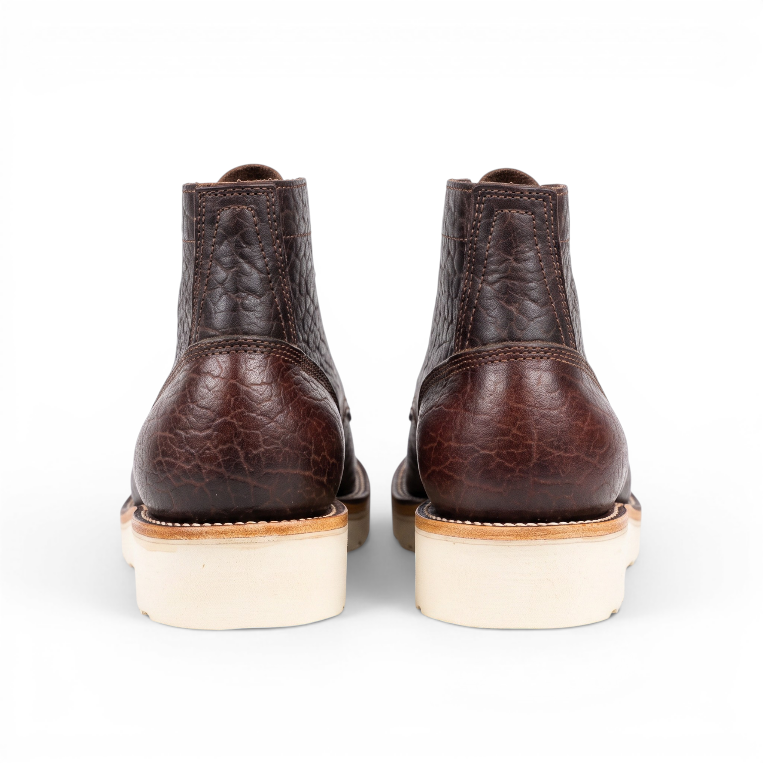 Tribute Mahogany Shrunken Bison Plain Toe