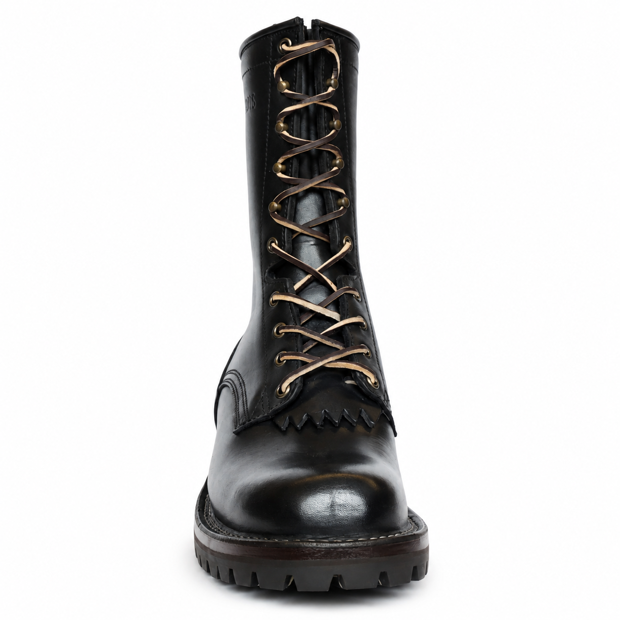 10" High Arch Logging Boot Black Smooth