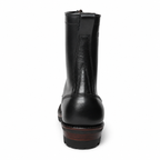 10" Regular Arch Logging Boot Black Smooth