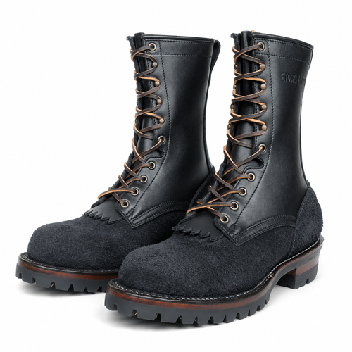 10" High Arch Logging Boot Black Combo