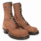 10" High Arch Logging Boot Brown Rough
