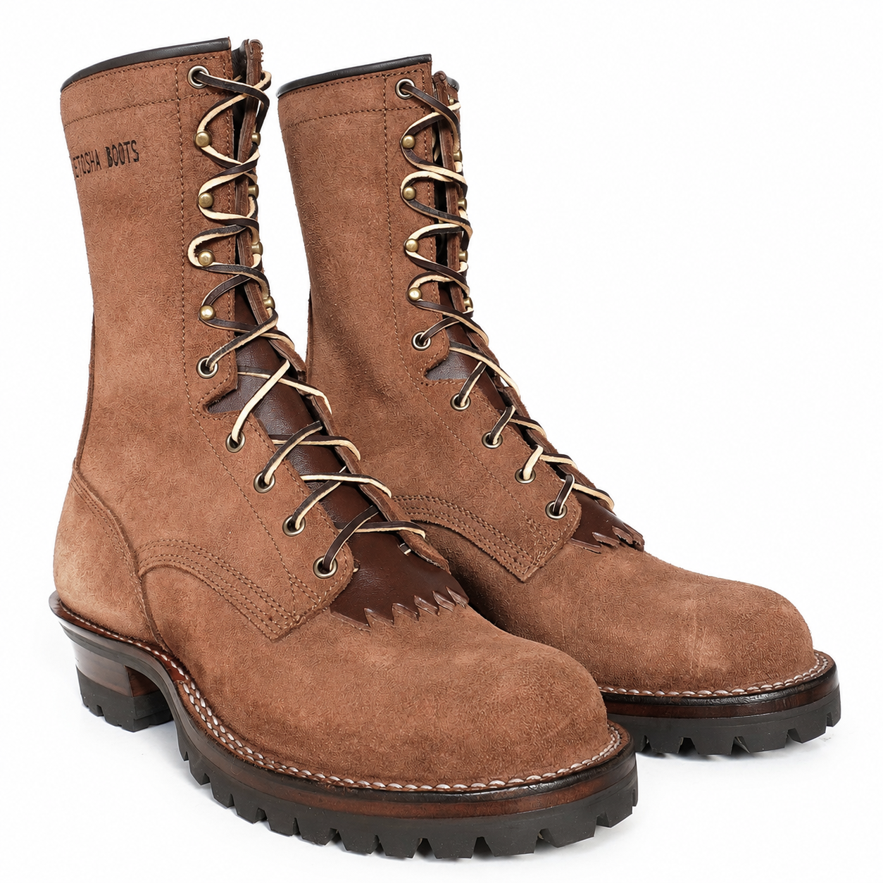 10" High Arch Logging Boot Brown Rough