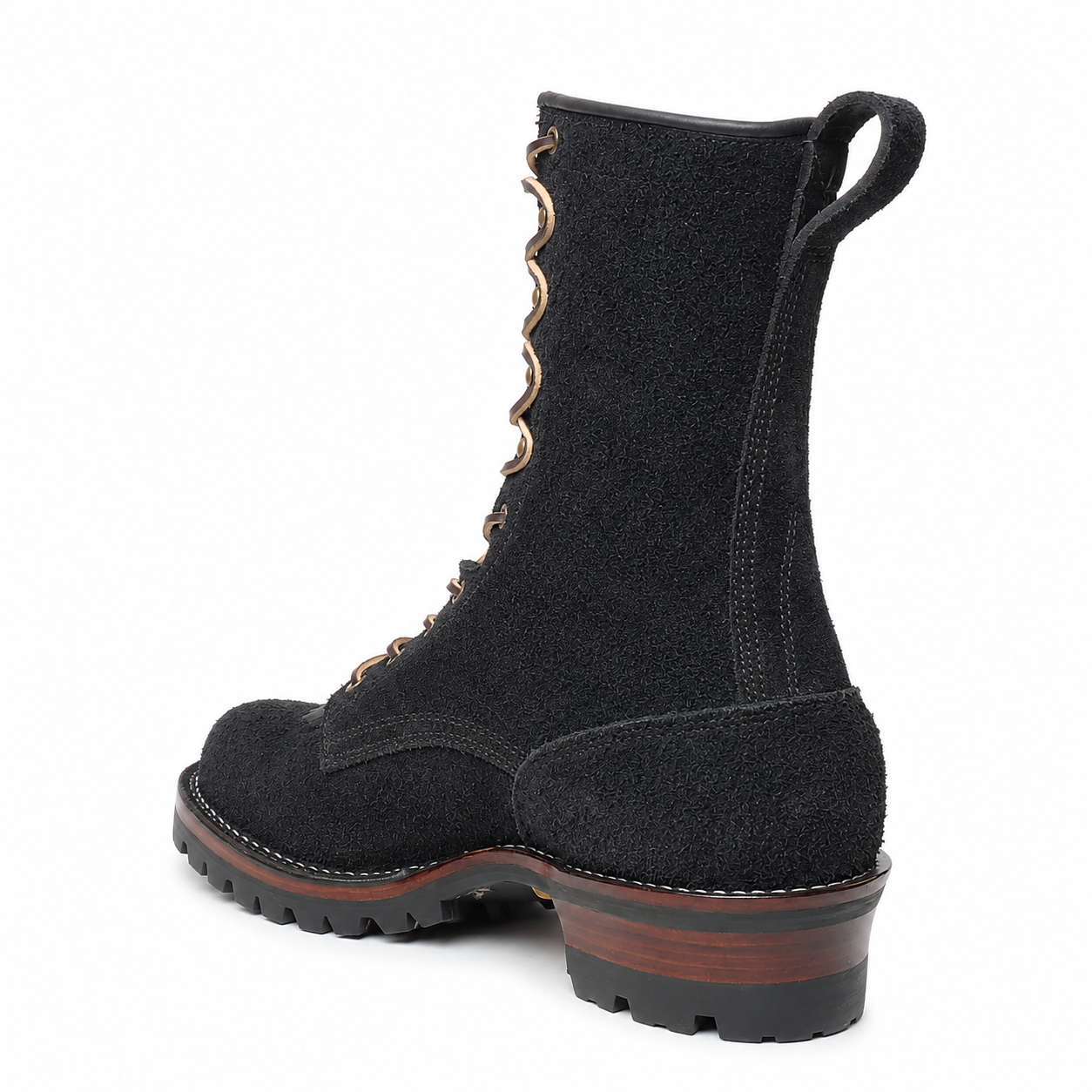 10" High Arch Logging Boot Black Rough