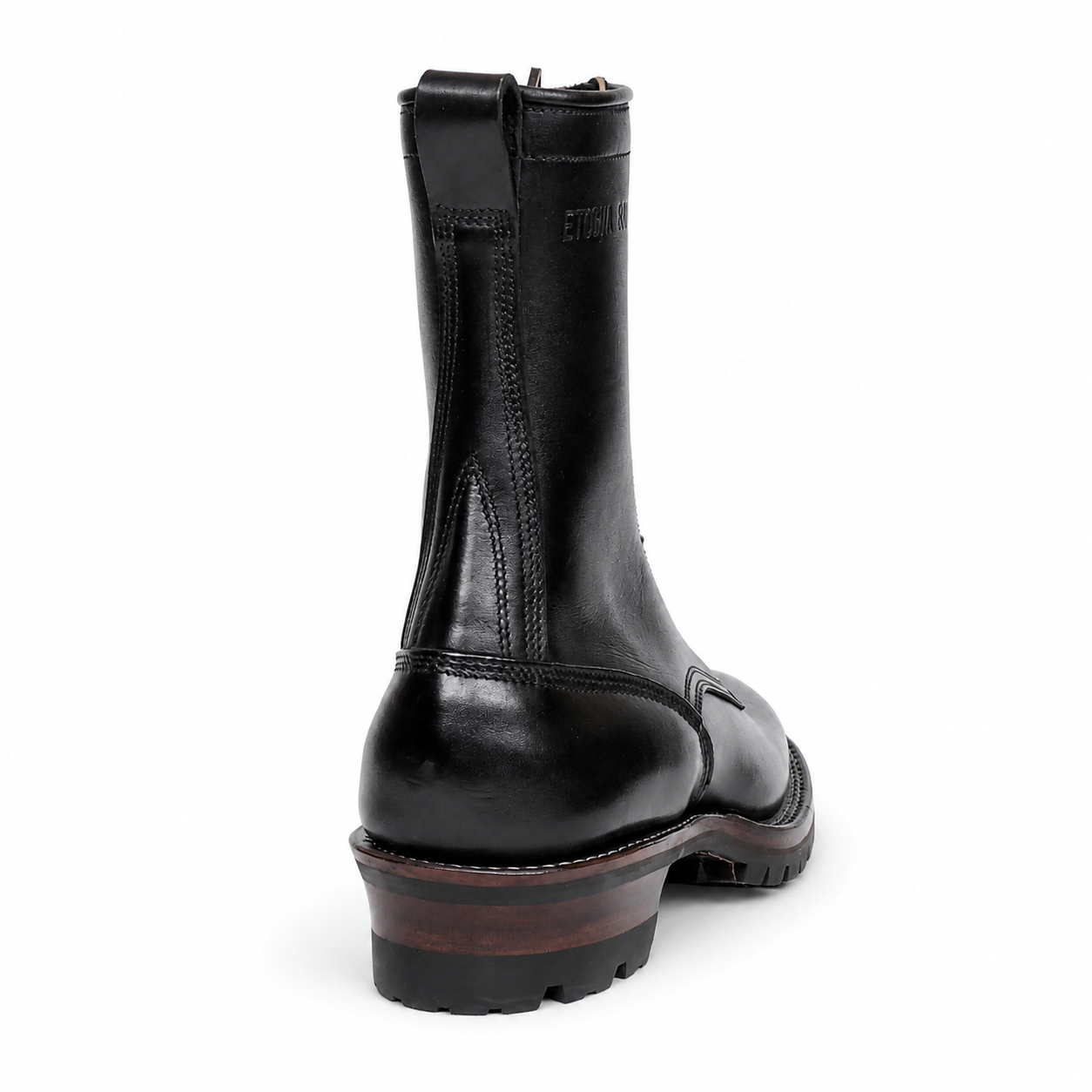 10" High Arch Logging Boot Black Smooth