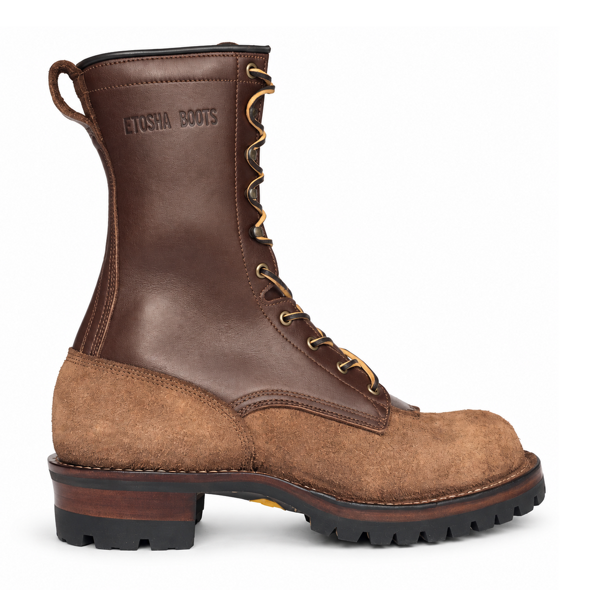 10" High Arch Logging Boot Brown Combo