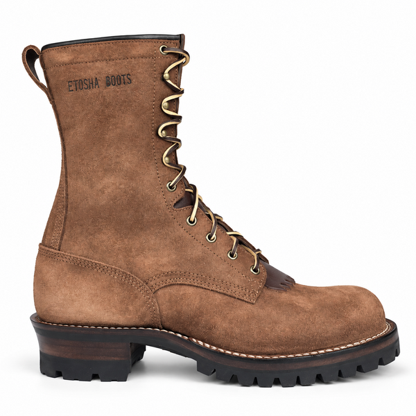 10" High Arch Logging Boot Brown Rough