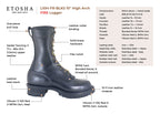 HIGH ARCH FIREFIGHTING BOOT – BLACK SMOOTH