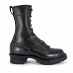 10" High Arch Firefighting Boot Black Smooth