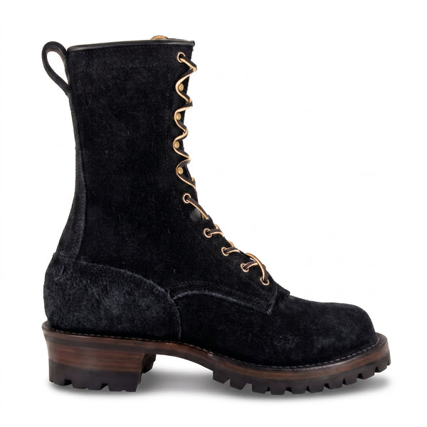 10" High Arch Logging Boot Black Rough