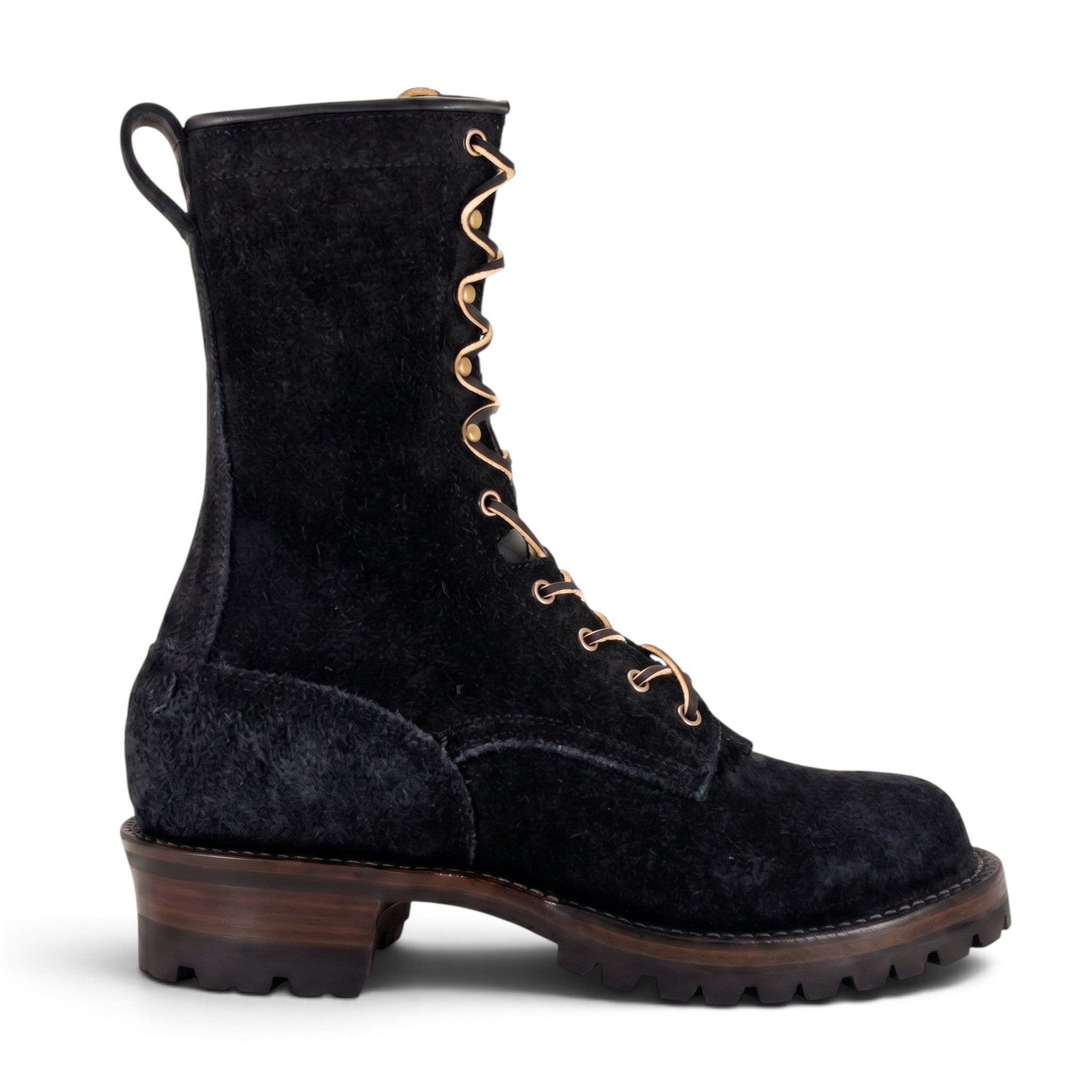 10" High Arch Logging Boot Black Rough