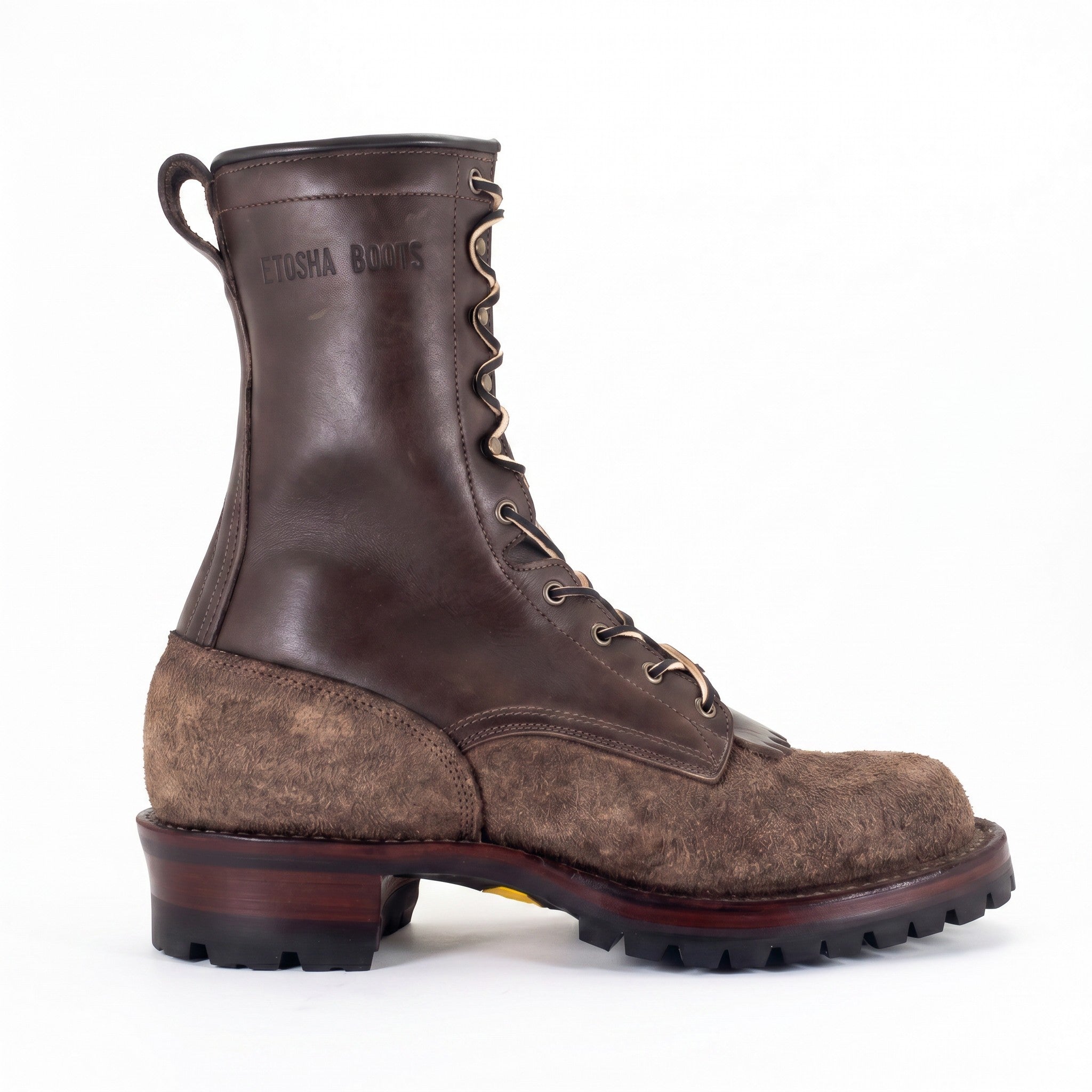 10" High Arch Logging Boot Brown Combo