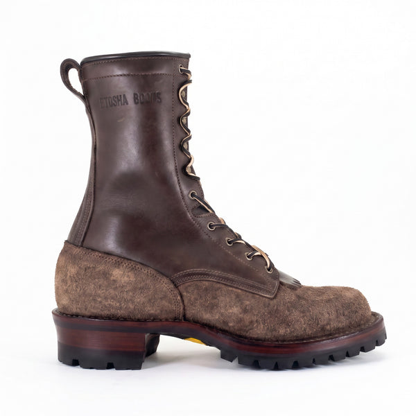 10" High Arch Logging Boot Brown Combo
