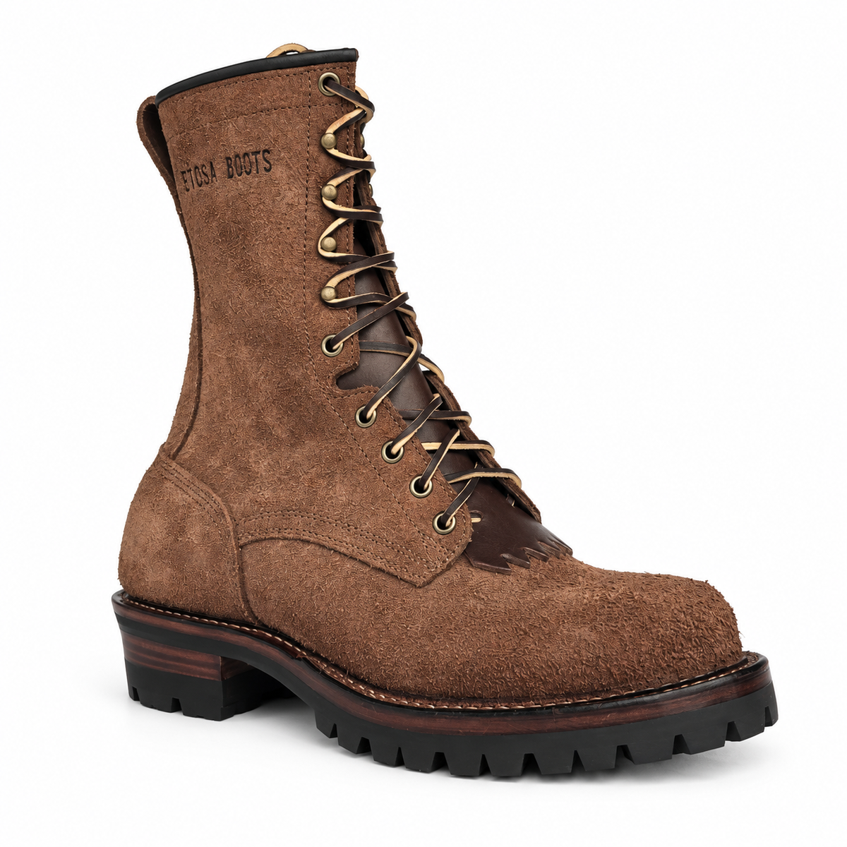 10" Regular Arch Logging Boot Brown Rough
