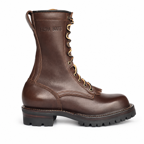 10" Regular Arch Logging Boot Brown Smooth