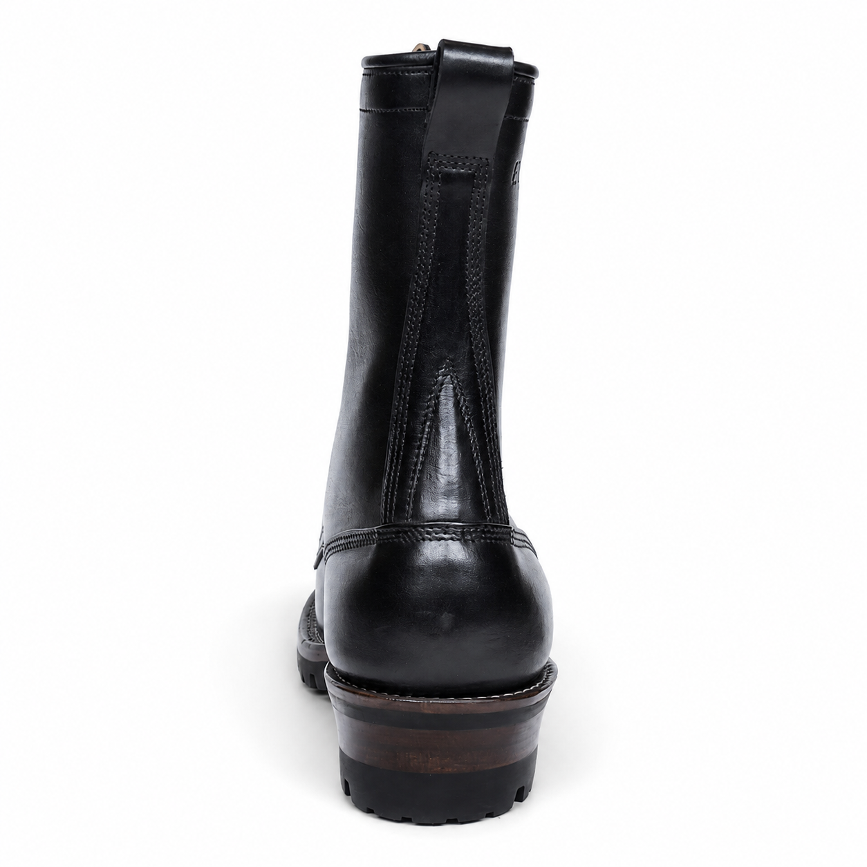 10" High Arch Logging Boot Black Smooth