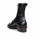 10" High Arch Logging Boot Black Smooth