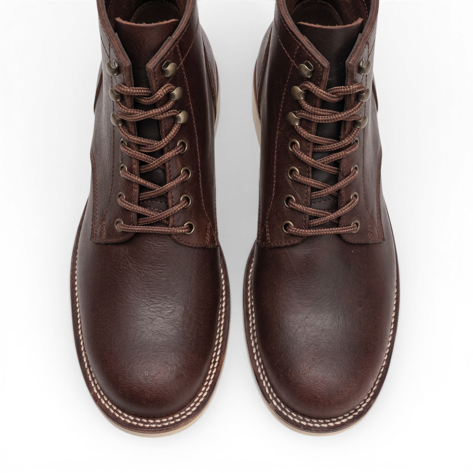 Tribute Brown Super-Waxed Plain Toe