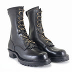 10" Regular Arch Firefighting Boot Black Smooth