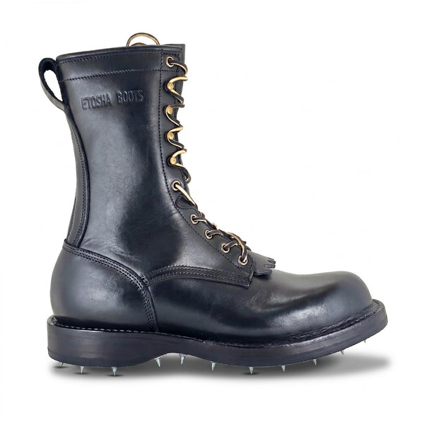 10" Regular Arch Caulk Boot Black Smooth