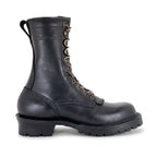 10" Regular Arch Firefighting Boot Black Smooth
