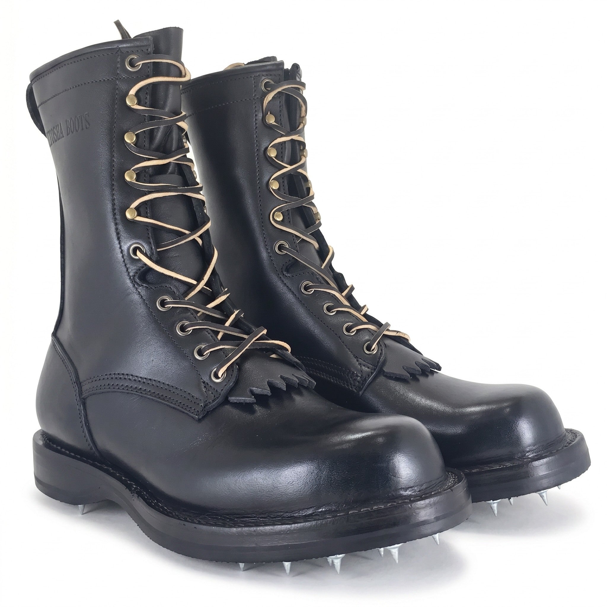 10" Regular Arch Caulk Boot Black Smooth