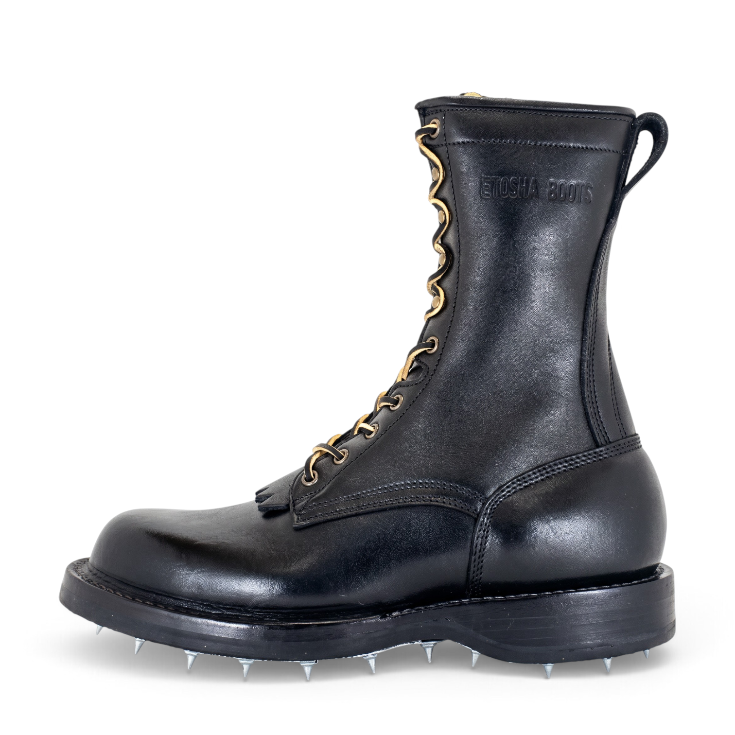 10" Regular Arch Caulk Boot Black Smooth
