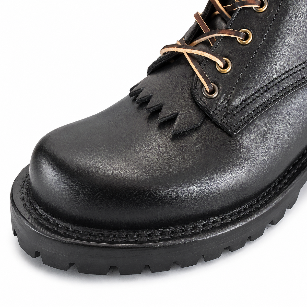 10" Regular Arch Firefighting Boot Black Smooth