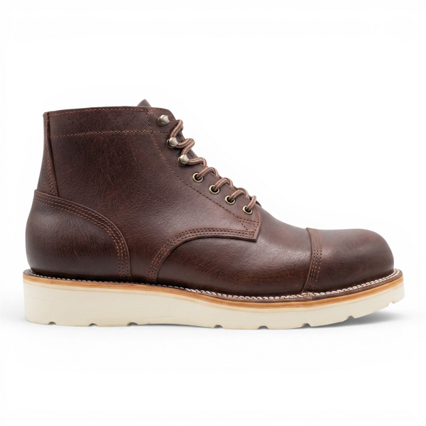 Tribute Brown Super-Waxed Toe Cap