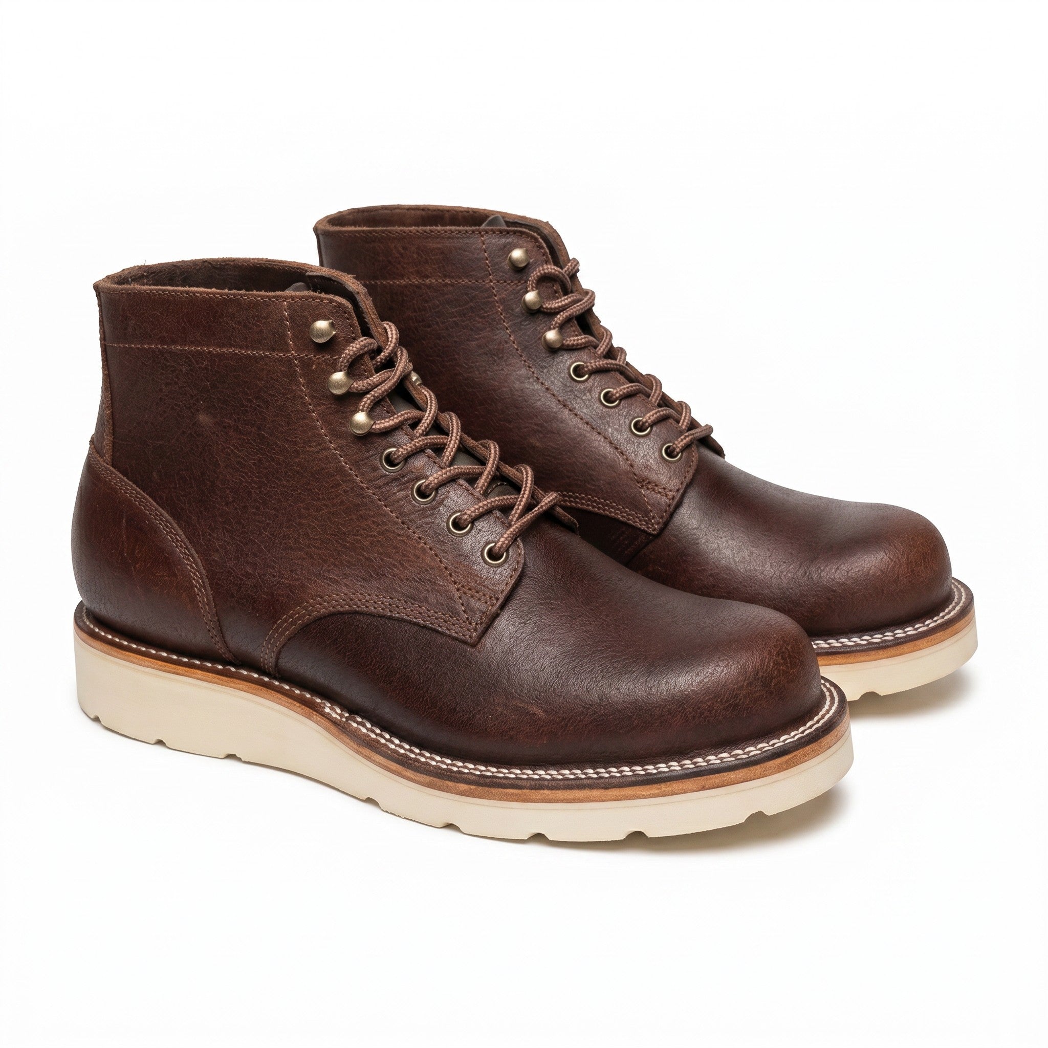 Tribute Brown Super-Waxed Plain Toe