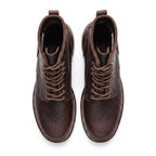 Tribute Mahogany Shrunken Bison Plain Toe