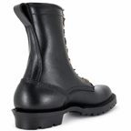 10" Regular Arch Firefighting Boot Black Smooth
